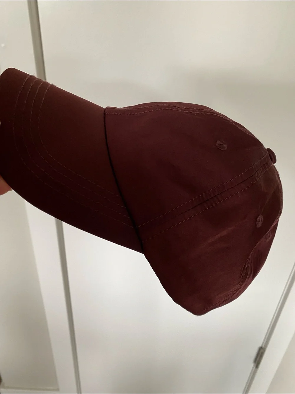 Wine Burgundy Satin Baseball Cap Zara Mango H&M